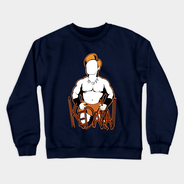 Kedakai! Conan O’Brien Barbarian Comedy Crewneck Sweatshirt by Jamie Collins